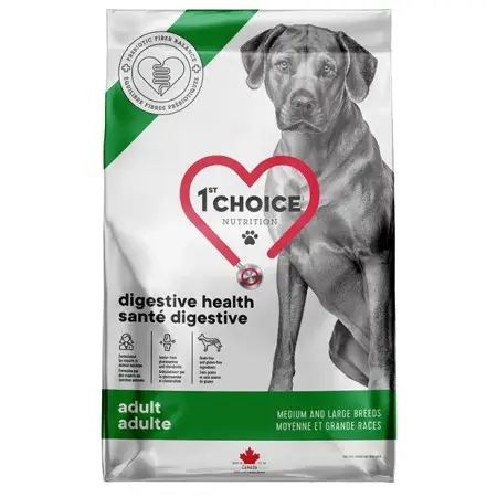 Сухий корм 1st Choice Adult Digestive Health Medium and Large для собак з проблемами травлення середніх та великих порід 12 кг