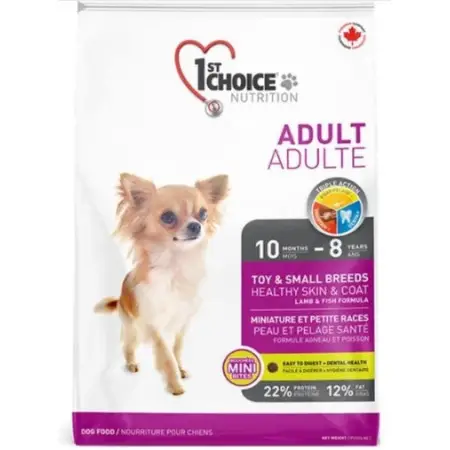 Сухой корм 1st Choice Adult Toy&Small Lamb&Fish для взрослых собак для мини и малых пород с ягненком и рыбой 350 г
