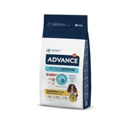 Сухий корм Advance Dog Med/Maxi Sensitive Salmon&Rice для дорослих собак з чутливим травленням лосось і рис 12 кг