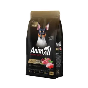 Сухий корм AnimAll для дорослих собак малих порід, зі свіжою індичкою та ягням, 700 г