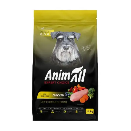 Сухой корм AnimAll для собак, со свежей курицей, 12 кг