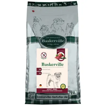 Сухий корм Baskerville HF Adult Rind Getreidefrei kleine Rassen беззерновий з яловичиною для собак мілких порід, 20кг