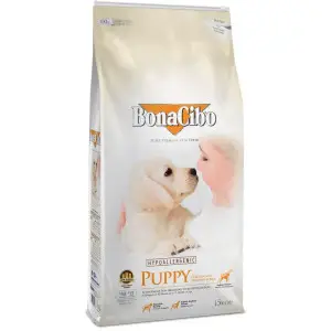Сухой корм BonaCibo Puppy Chicken&Rice with Anchovy с мясом курицы, анчоусами и рисом для щенков всех пород в возрасте до 12 месяцев 15 кг