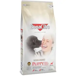 Сухий корм BonaCibo Puppy High Energy Chicken&Rice with Anchovy з м'ясом курки, анчоусами та рисом для активних цуценят всіх порід до 12 місяців 15 кг