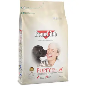 Сухий корм BonaCibo Puppy High Energy Chicken&Rice with Anchovy з м'ясом курки, анчоусами та рисом для активних цуценят всіх порід до 12 місяців 3 кг