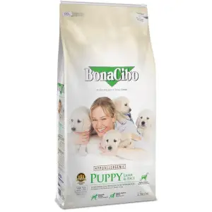 Сухий корм BonaCibo Puppy Lamb&Rice з м'ясом ягняти та рисом для цуценят всіх порід до 12 місяців 15 кг