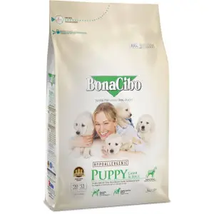 Сухий корм BonaCibo Puppy Lamb&Rice з м'ясом ягняти та рисом для цуценят всіх порід до 12 місяців 3 кг