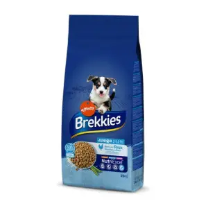 Сухий корм Brekkies Dog Junior для молодих собак з куркою 20 кг