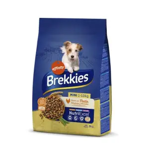 Сухий корм Brekkies Dog Mini для дорослих собак маленьких порід з куркою 3 кг