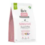 Сухой корм Brit Care Dog Sustainable Sensitive для собак с чувствительным пищеварением, с рыбой и насекомыми, 3 кг