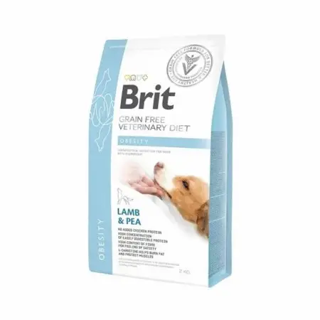 Сухой корм Brit GF VetDiet Dog Obesity для собак, коррекция веса, с ягненком, индейкой и горохом, 12 кг