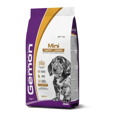 Сухий корм для цуценят Gemon mini Puppy & Junior зі смаком курки та рису 3 кг