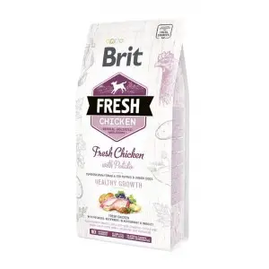 Сухой корм Brit Fresh для щенков и молодых собак всех пород, с курицей и картофелем, 2,5 кг