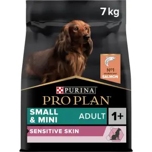 Сухий корм для дорослих собак дрібних порід із чутливою шкірою Purina Pro Plan Small & Mini Sensitive Skin, з лососем, 7 кг