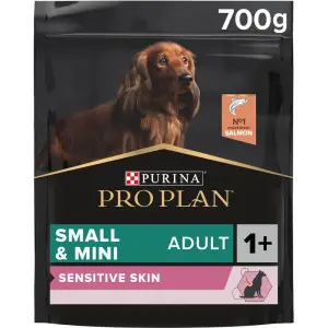 Сухий корм для дорослих собак дрібних порід із чутливою шкірою Purina Pro Plan Small & Mini Sensitive Skin, з лососем, 700 г