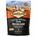 Сухой корм Carnilove Fresh Ostrich & Lamb для взрослых собак мелких пород, ягненок и страус, 1,5 кг