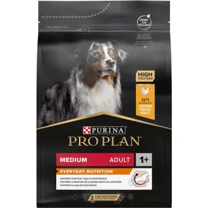 Сухой корм для взрослых собак средних пород Purina Pro Plan Adult Medium, с курицей, 3 кг