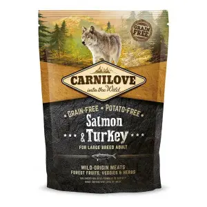 Сухий корм Carnilove Salmon&Turkey Large Breed для дорослих собак великих порід, з лососем та індичкою, 1,5 кг