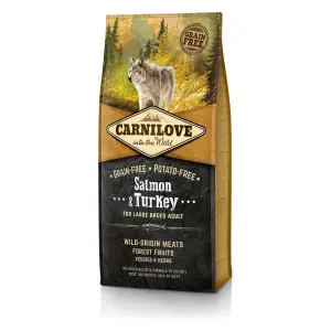 Сухий корм Carnilove Salmon & Turkey для дорослих собак великих порід, лосось та індичка, 12 кг