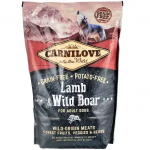 Сухий корм Carnilove Lamb & Wild Boar для дорослих собак всіх порід, ягня та кабан, 1,5 кг