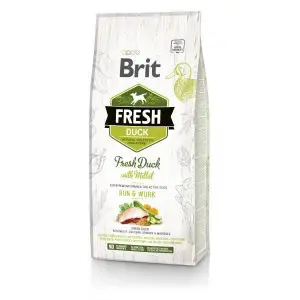 Сухой корм Brit Fresh для взрослых активных собак, с уткой и пшеном, 2,5 кг