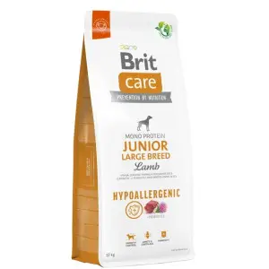 Сухий корм Brit Care Dog Hypoallergenic Junior Large Breed для молодих собак великих порід, гіпоалергенний з ягням, 12 кг