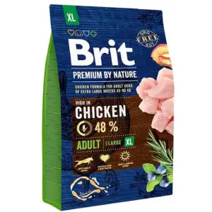 Сухий корм Brit Premium Dog Adult XL для дорослих собак гігантських порід, з куркою, 3 кг