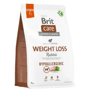 Сухой корм Brit Care Dog Hypoallergenic Weight Loss для собак с лишним весом, гипоаллергенный с кроликом, 12 кг