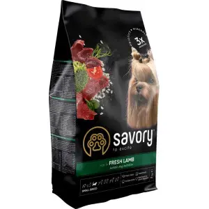 Сухий корм Savory для собак гурманів малих порід, зі свіжим ягням, 3 кг