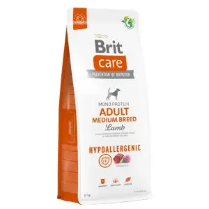 Сухий корм Brit Care Dog Hypoallergenic Adult Medium Breed для собак середніх порід, гіпоалергенний з ягням, 12 кг
