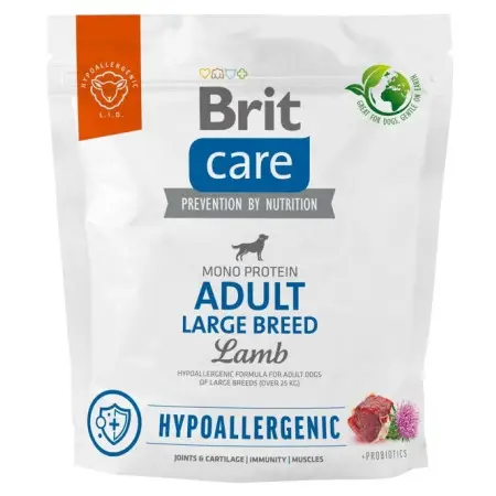 Сухий корм Brit Care Dog Hypoallergenic Adult Large Breed для собак великих порід, гіпоалергенний з ягням, 1 кг