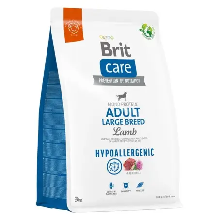 Сухий корм Brit Care Dog Hypoallergenic Adult Large Breed для собак великих порід, гіпоалергенний з ягням, 3 кг