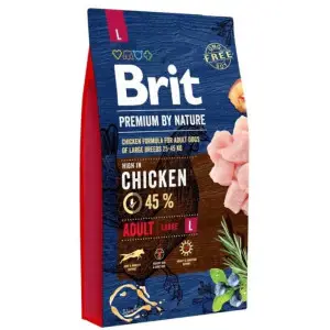 Сухий корм Brit Premium Dog Adult L для дорослих собак великих порід, з куркою, 8 кг