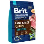 Сухий корм Brit Premium Dog Sensitive Lamb для собак з чутливим травленням, з ягням, 3 кг