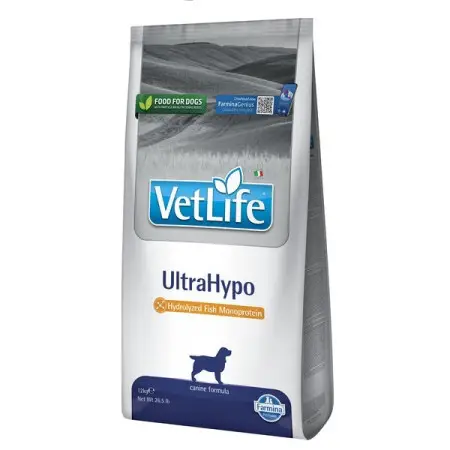 Сухий корм для собак з харчовою алергією Farmina Vet Life Dog Ultrahypo, 12 кг