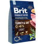 Сухой корм Brit Premium Dog Light для собак с лишним весом, с индейкой, 3 кг