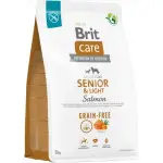 Сухой корм Brit Care Dog Grain-free Senior & Light для стареющих собак, беззерновой с лососем, 12 кг