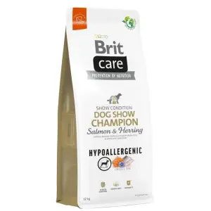Сухой корм Brit Care Dog Hypoallergenic Dog Show Champion для выставочных собак, с лососем и селедкой, 12 кг