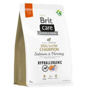 Сухий корм Brit Care Dog Hypoallergenic Dog Show Champion для выставочных собак, с лососем и селедкой, 3 кг