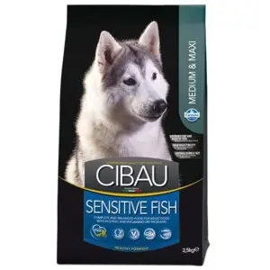 Сухий корм Фарміна Farmina Cibau Sensitive Adult Medium & Maxi для собак середніх та великих порід із чутливим травленням з рибою 2,5 кг