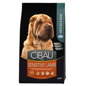 Сухий корм Фарміна Farmina Cibau Sensitive Adult Medium & Maxi для собак середніх та великих порід із чутливим травленням з ягням 12 кг