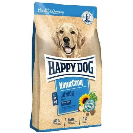 Сухий корм Happy Dog Premium Naturcroq Junior 15 кг для молодих собак від 7 місяців та вагою від 10 кг