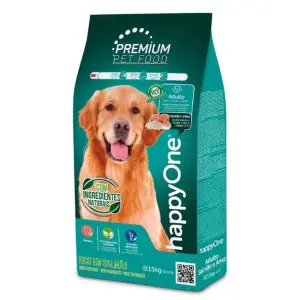 Сухой корм happyOne Premium Adult Dog Salmon and Rice Премиум для взрослых собак с лососем и рисом 15 кг