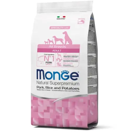 Сухий корм Monge Dog All breeds Adult для дорослих собак всіх порід свинина, рис та картопля 15 кг
