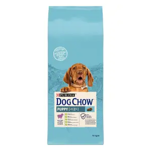 Сухий корм Purina Dog Chow Puppy для цуценят зі смаком ягняти 14 кг