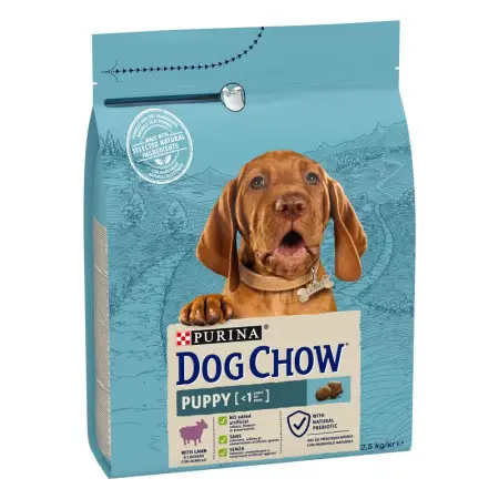 Сухий корм Purina Dog Chow Puppy для цуценят зі смаком ягняти 2,5 кг