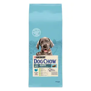 Сухий корм Purina Dog Chow Puppy Large Breed для щенят великих порід зі смаком індички 14 кг