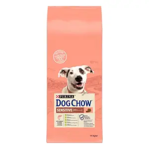 Сухий корм Purina Dog Chow Sensitive для собак із чутливим травленням з лососем 14 кг