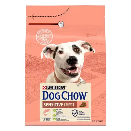 Сухой корм Purina Dog Chow Sensitive для собак с чувствительным пищеварением с лососем 2,5 кг