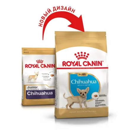 Сухий корм Royal Canin Chihuahua Puppy для цуценят породи Чіхуахуа, з м'ясом птиці і рисом, 0,5 кг